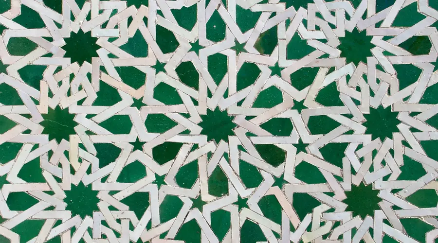 Moroccan zellige tilework